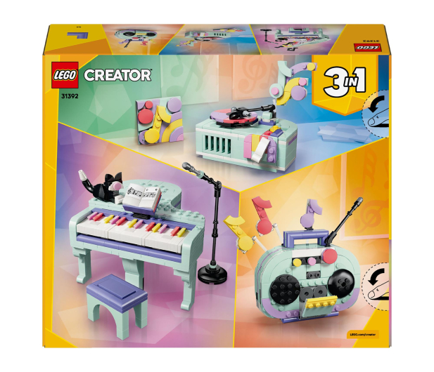 LEGO CREATOR 31392 Dekoracyjny fortepian z kotem - 1529756 - zdjęcie 9